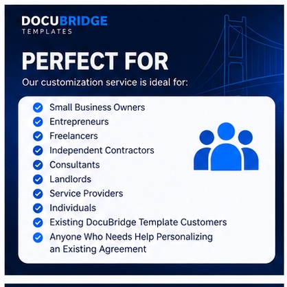 Contract & Agreement Customization Service – Professional Document Editing, Formatting, Personalized Legal Template Preparation