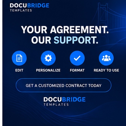 Contract & Agreement Customization Service – Professional Document Editing, Formatting, Personalized Legal Template Preparation