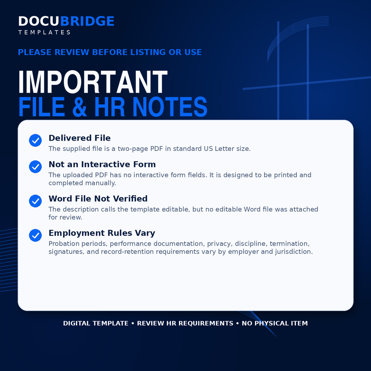 Caregiver 90-Day Probation Review Form – Home Care Employee Performance Evaluation & HR Template | PDF and Word