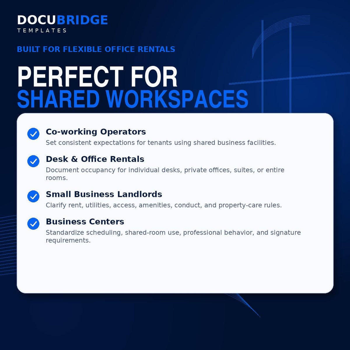 Co-working Space Agreement Template • Flexible Office Rental Contract (PDF Download)