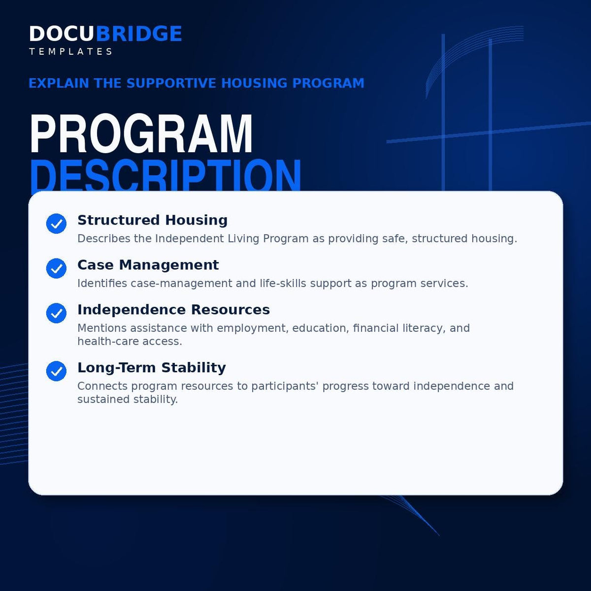 Program Verification Letter Template for Independent Living Facility | Proof of Program Participation PDF| Word
