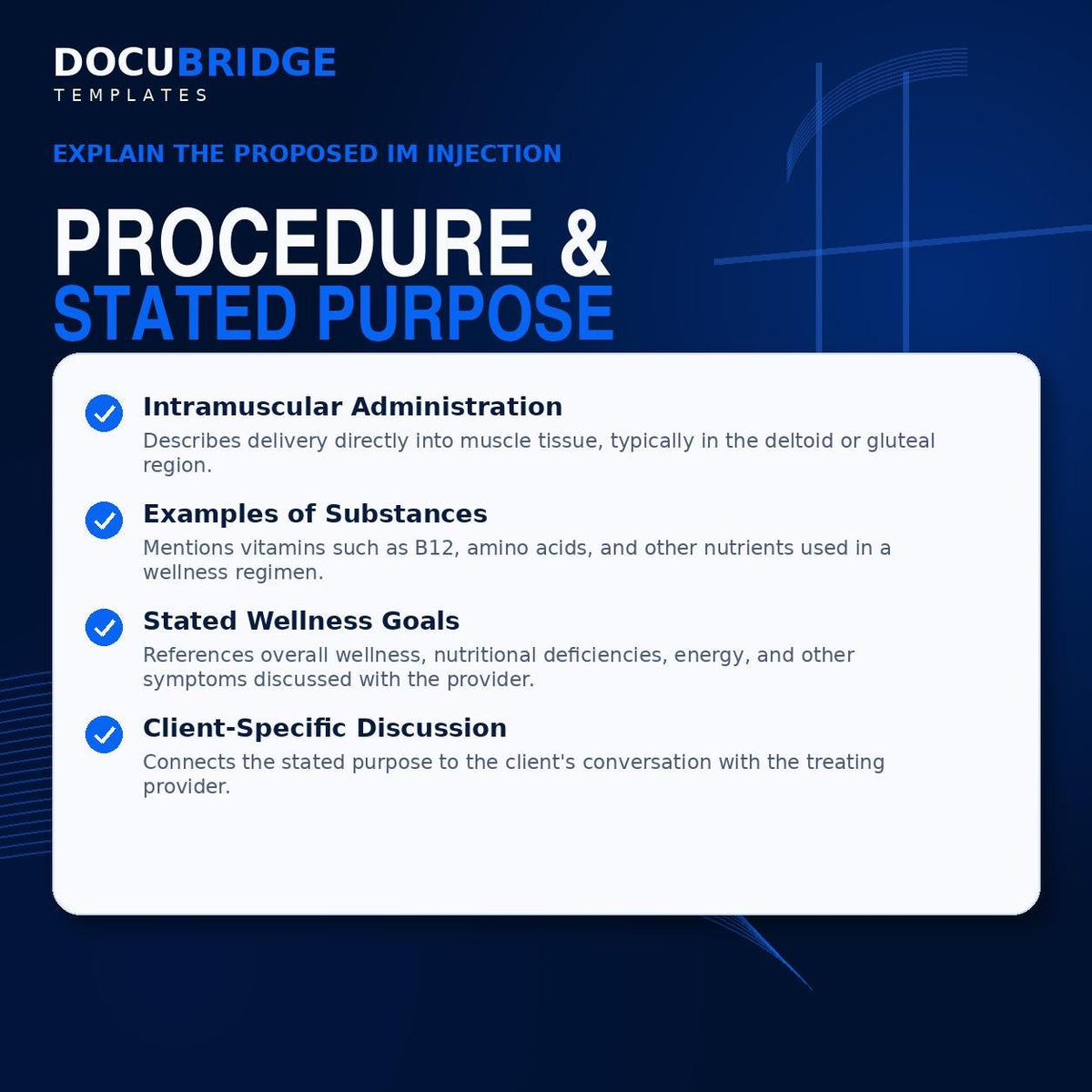 IM Injection Consent Form for IV Hydration Clinics | Vitamin Shot & Wellness Therapy Consent PDF