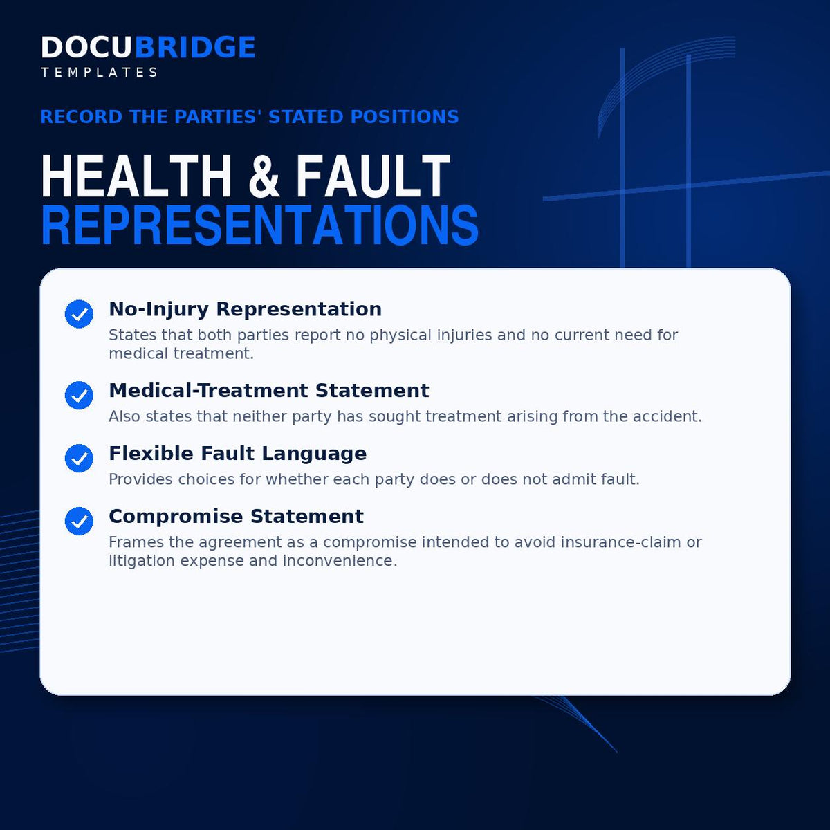 Car Accident Private Settlement Agreement | Vehicle Damage Release (Instant Download)