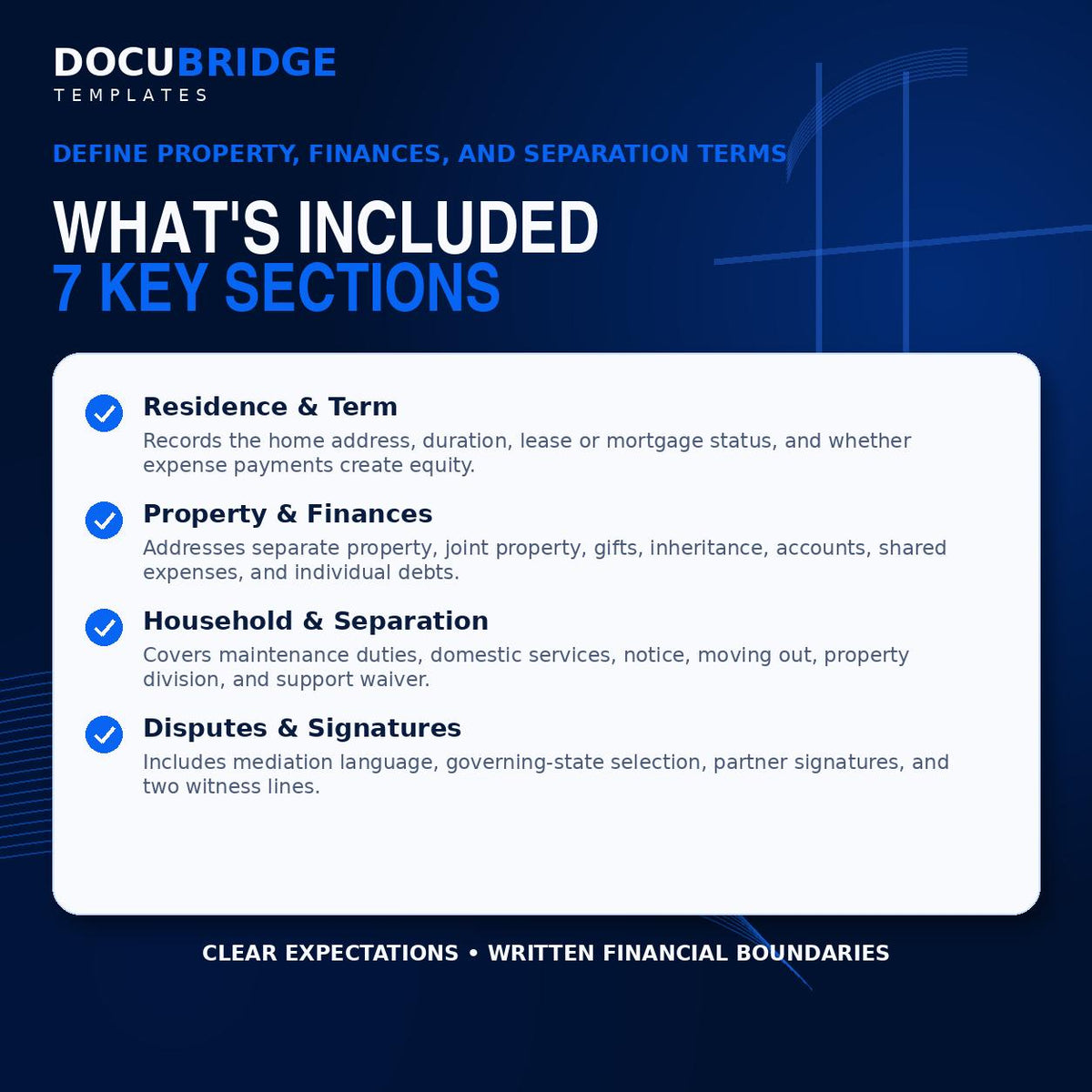 Cohabitation Agreement Template | Living Together Contract (PDF)