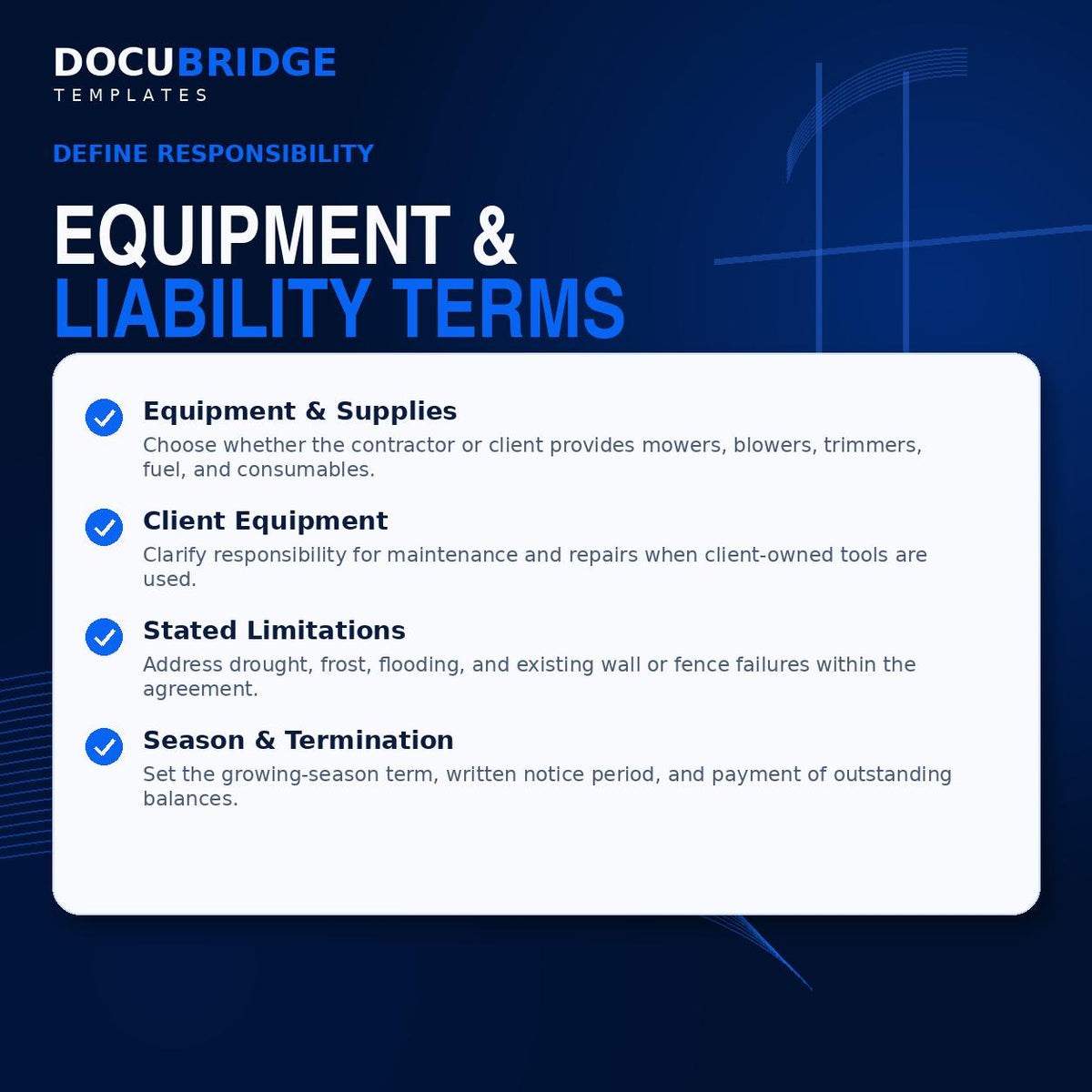 Lawn Care Service Agreement Template – Landscaping, Lawn Mowing & Yard Maintenance Contract