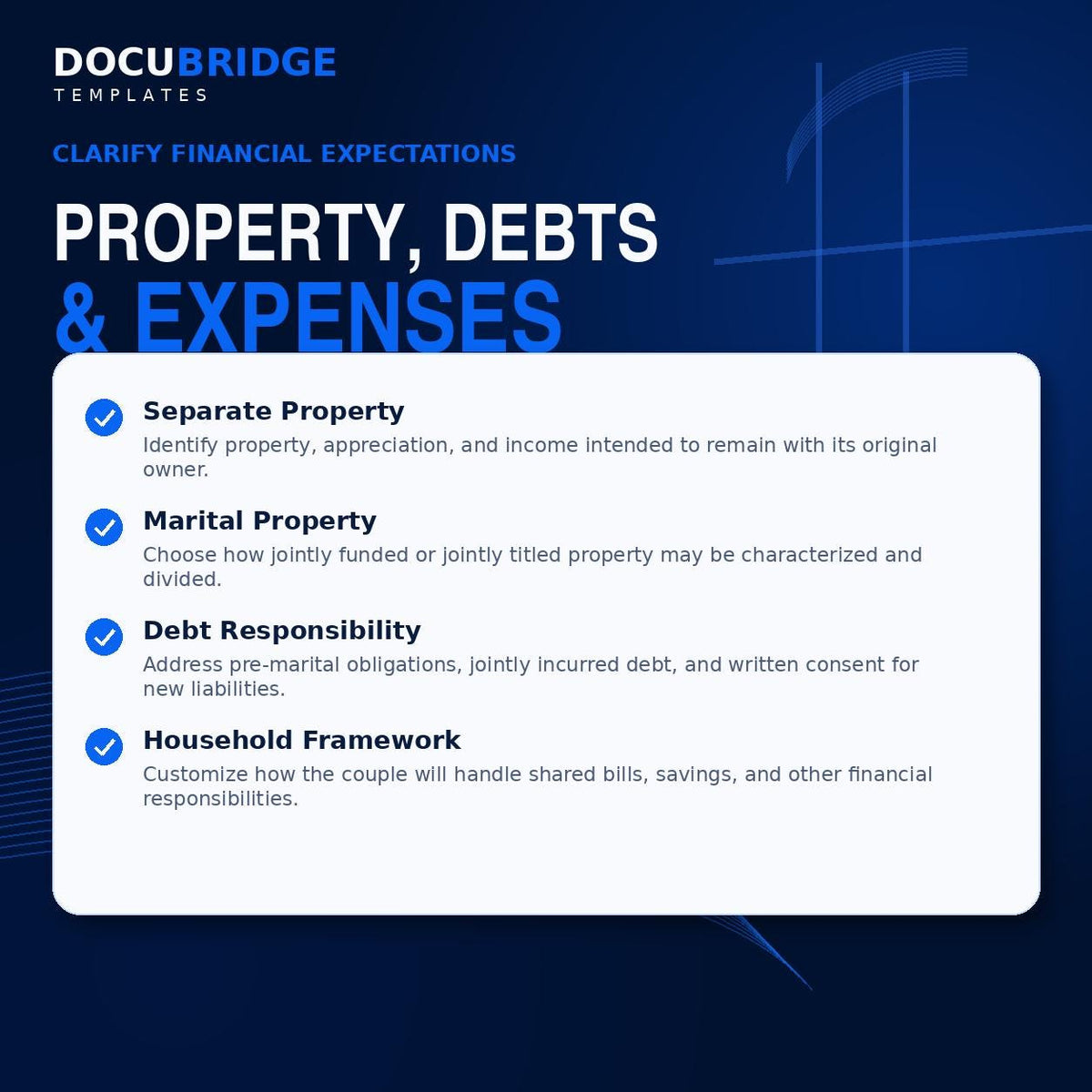 Premarital Agreement Template | Professional Prenuptial Agreement | Prenup Contract for Couples | Marriage Property & Asset Protection |