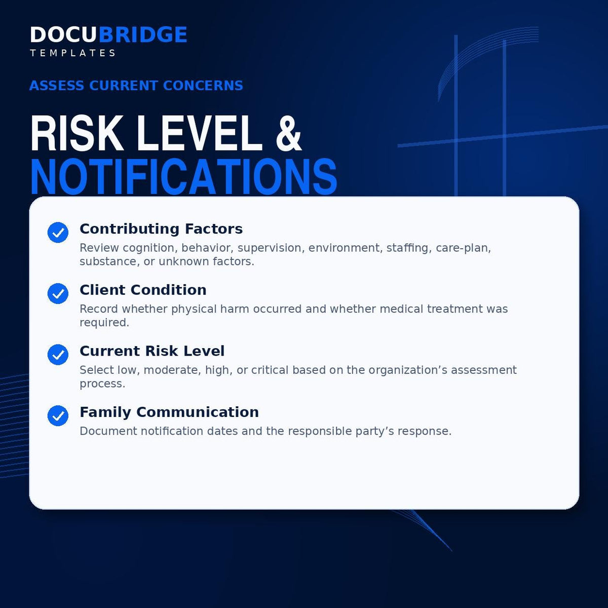 Continuous Unauthorized Leave Form Template | Elopement Risk Assessment (Digital Download)