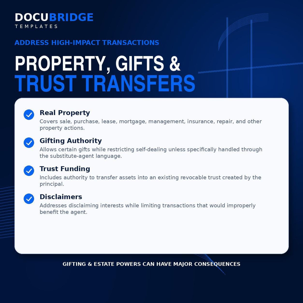 General Durable Power of Attorney Form – Financial & Property POA Authorization Template