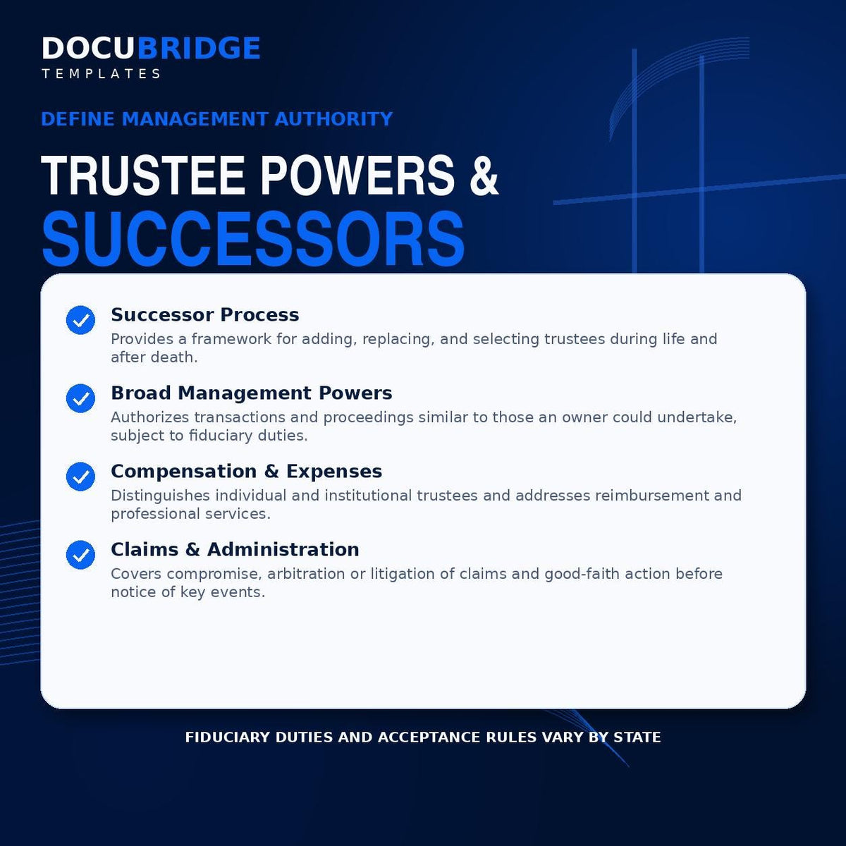 Revocable Living Trust Template – Estate Planning Trust Agreement, Trustee & Beneficiary Form | PDF