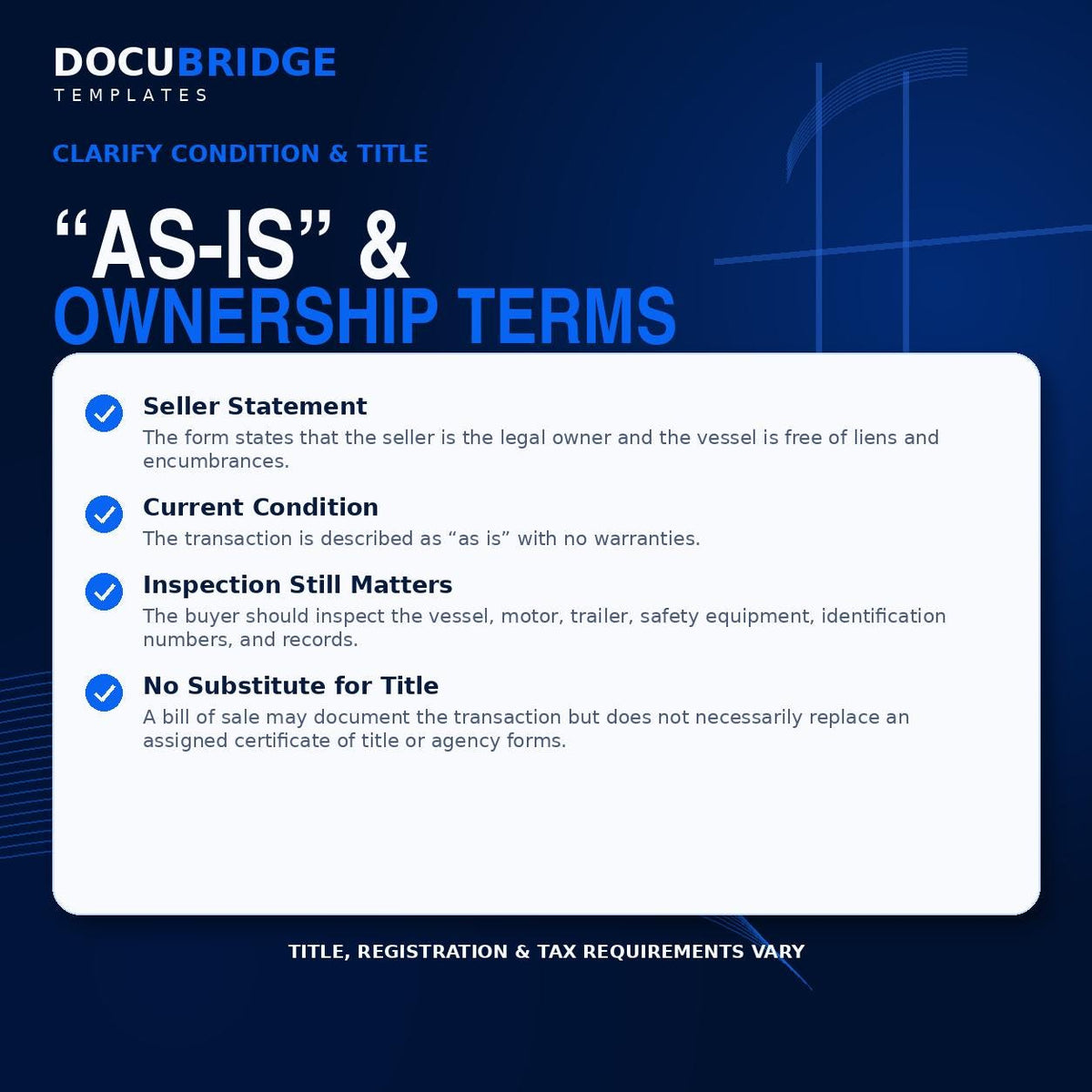 Boat Bill of Sale Template – Jet Ski & Watercraft Sale Agreement with Motor, Trailer | PDF
