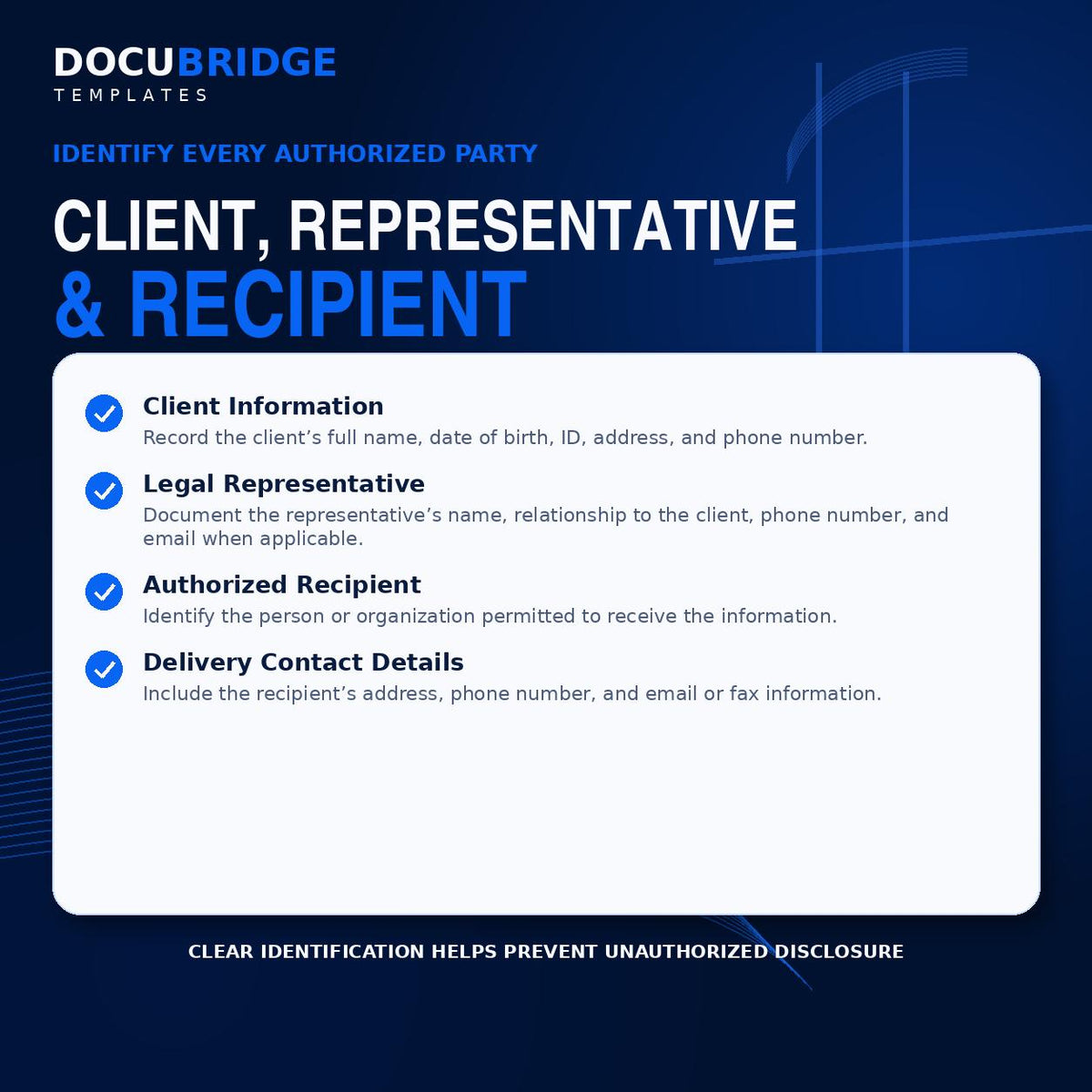 Authorization to Release Information Form – Home Care HIPAA Release, PHI Disclosure & Medical Records Authorization | PDF and Word