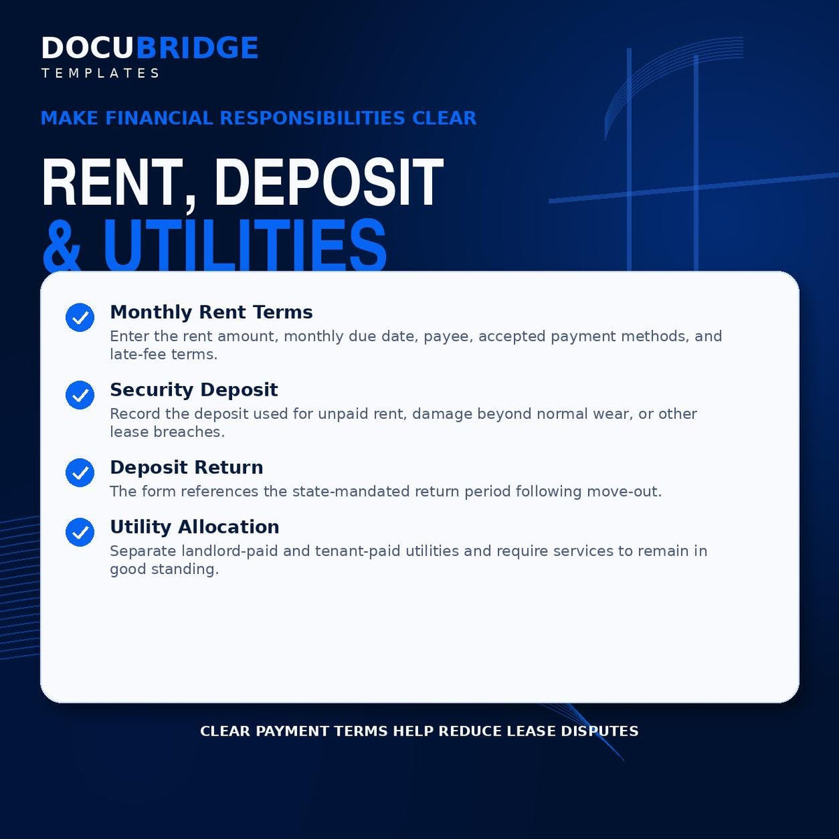 Residential Lease Agreement Template – Rental Contract for Landlords, Month-to-Month & Fixed-Term Lease | PDF and Word