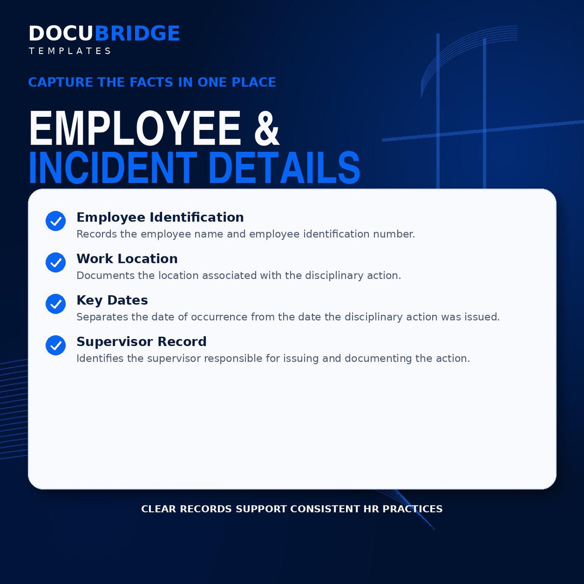 Employee Disciplinary Notice Form – Written Warning, Corrective Action & Employee Violation HR Template | PDF and Word