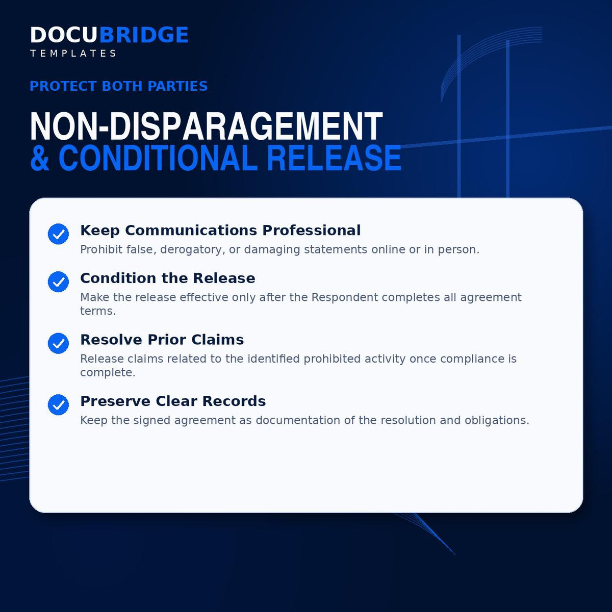 Cease and Desist Agreement Template – Copyright, Harassment, Defamation, Trademark & Unauthorized Use Settlement | PDF and Word