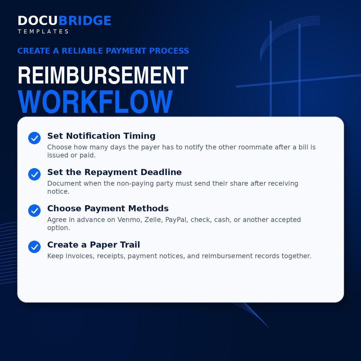 Split Costs & Reimbursement Agreement Template | Roommate Expense Sharing Contract | Rent, Utilities, Shared Bills Agreement | PDF and Word
