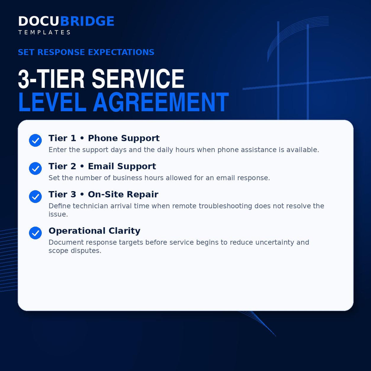 Equipment Maintenance Agreement Template | Service Level Agreement (SLA) (Digital Download)