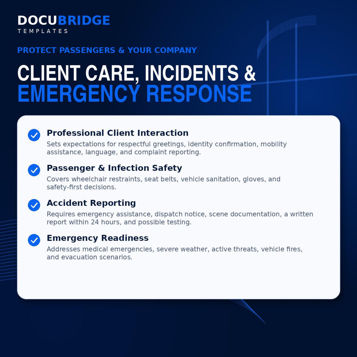 NEMT Employee Handbook Template | Non-Emergency Medical Transportation Policies & Procedures Manual