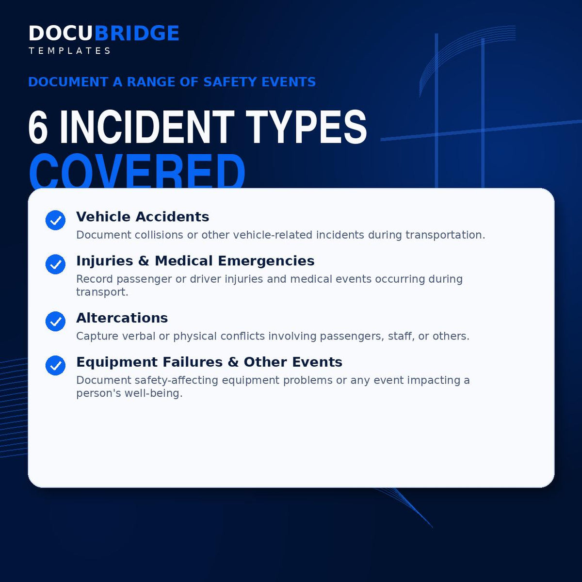 NEMT Incident Report Form & Procedure Template | Printable PDF for Medical Transport Safety Compliance