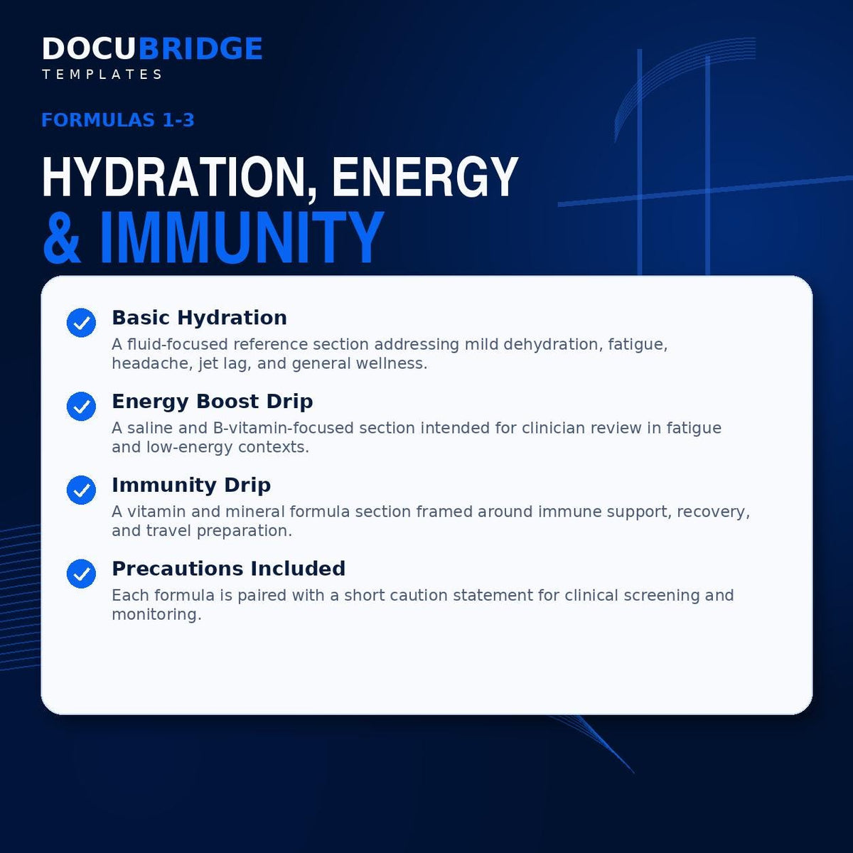 IV Therapy Drip Protocols Cheat Sheet | 9 IV Hydration Formulas | Med Spa & Wellness Clinic Reference