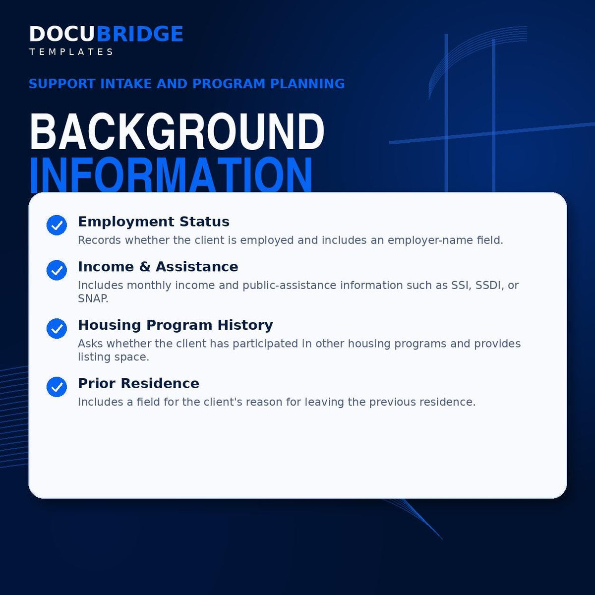 Resident Intake Form | Group Home and Independent Living Facility Admission Assessment Template | PDF & Word