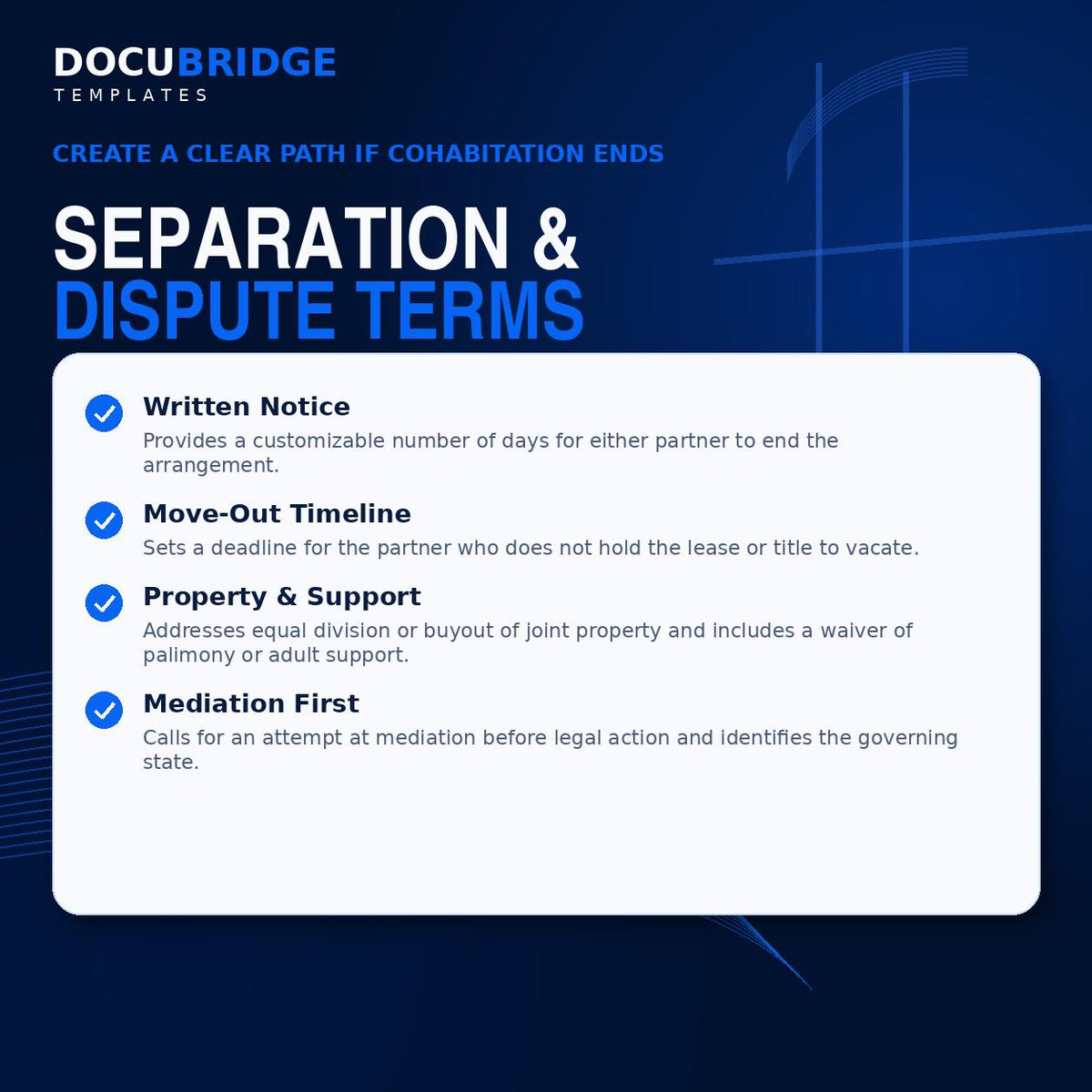 Cohabitation Agreement Template | Living Together Contract (PDF)