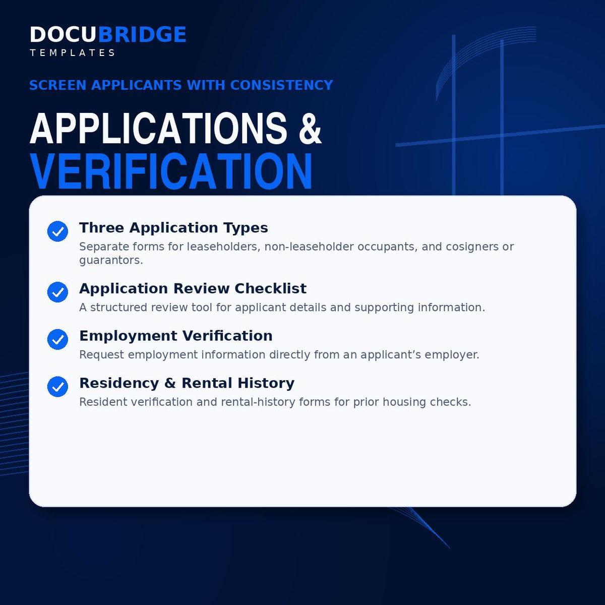 Landlord Rental Forms Bundle – 15+ Tenant Screening, Lease & Property Management Templates