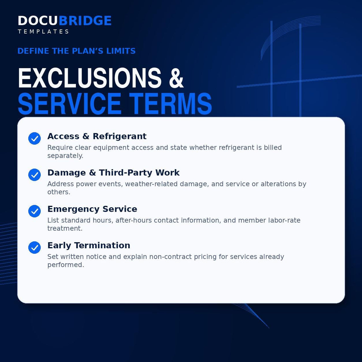 HVAC Preventative Maintenance Agreement Template – Heating & Cooling Service Contract for HVAC Contractors