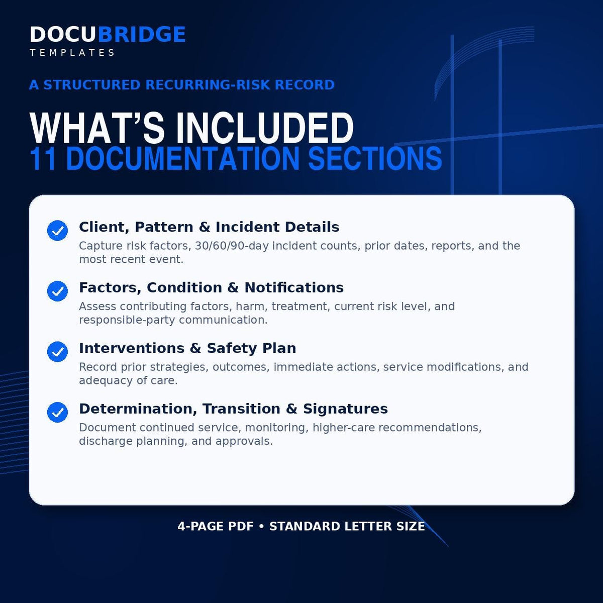 Continuous Unauthorized Leave Form Template | Elopement Risk Assessment (Digital Download)