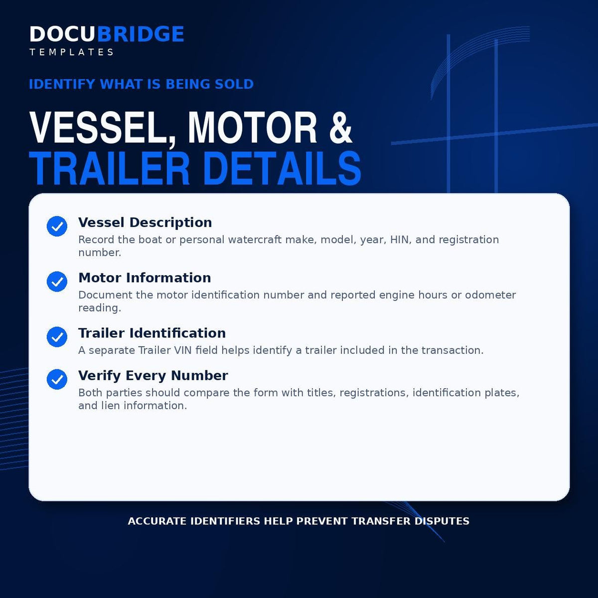 Boat Bill of Sale Template – Jet Ski & Watercraft Sale Agreement with Motor, Trailer | PDF