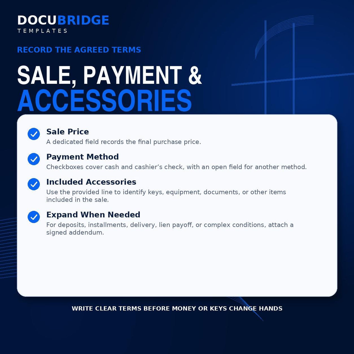 Vehicle Bill of Sale Template – Car, Truck & SUV Sale Agreement with Odometer, VIN , Notary | PDF