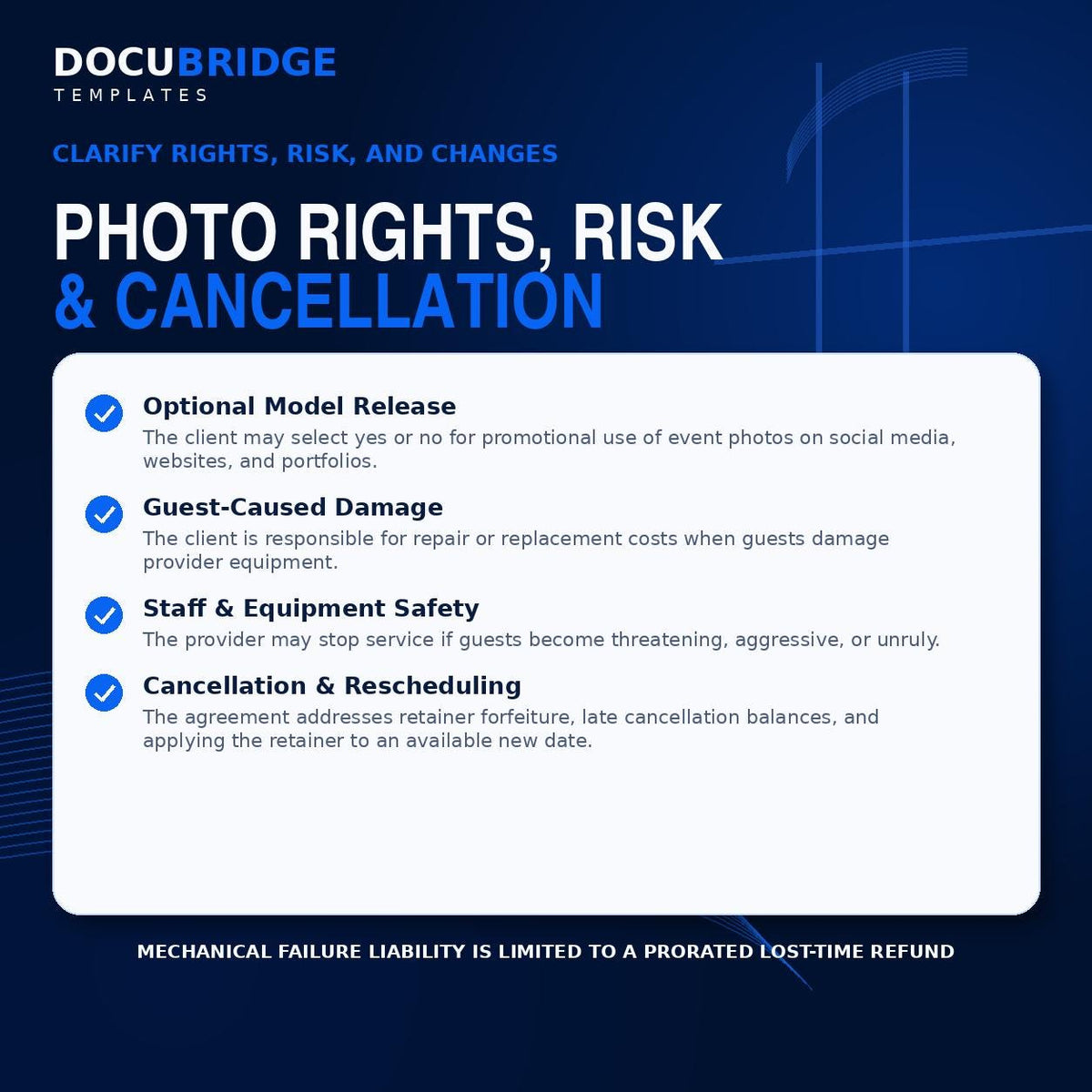 Photo Booth Service Agreement Template – 360 Booth, Event Rental Contract, Payment & Liability Form | PDF and Word