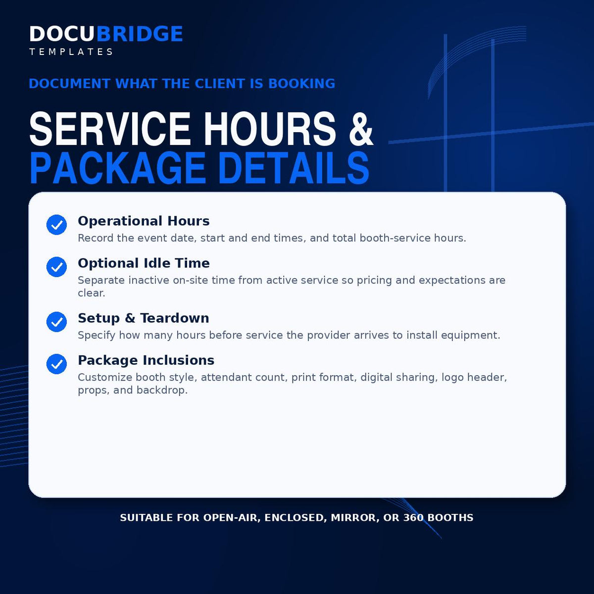 Photo Booth Service Agreement Template – 360 Booth, Event Rental Contract, Payment & Liability Form | PDF and Word