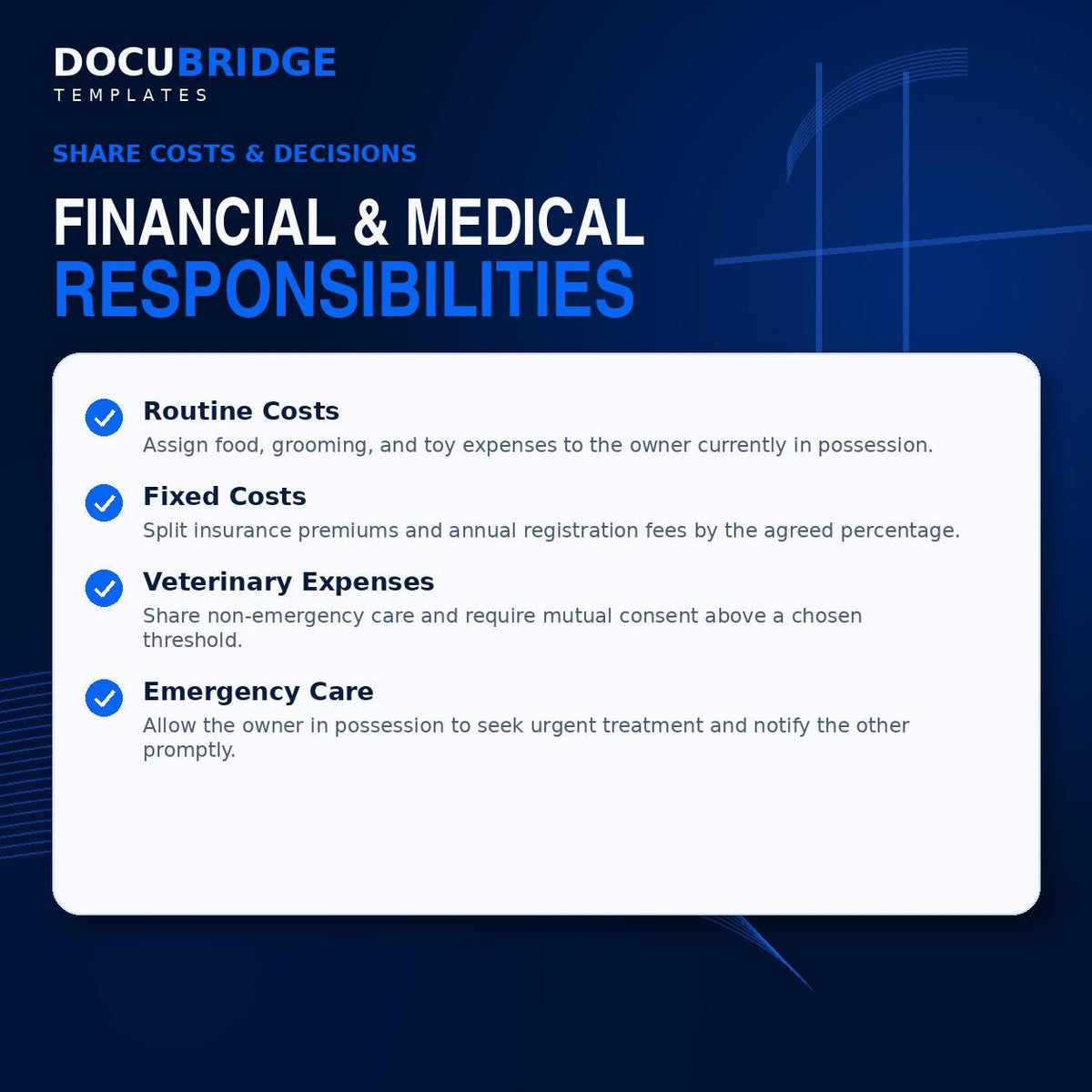 Pet Custody Agreement Template – Pet Co-Parenting, Visitation Schedule, Shared Expenses & Veterinary Care | PDF and Word
