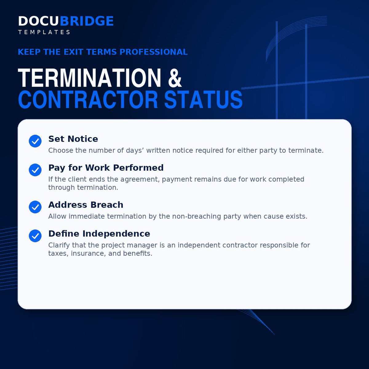 Project Management Consulting Agreement Template | Project Manager Contract | Scope of Work, Milestones & Change Order | PDF and Word
