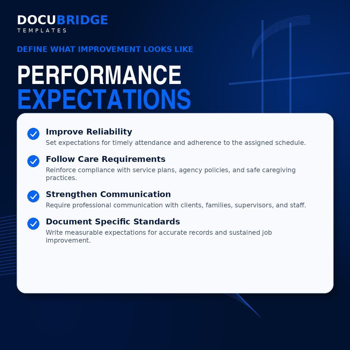 Caregiver Corrective Action Form & PIP Template | Home Care Employee Written Warning, Disciplinary Action, Performance Improvement Plan